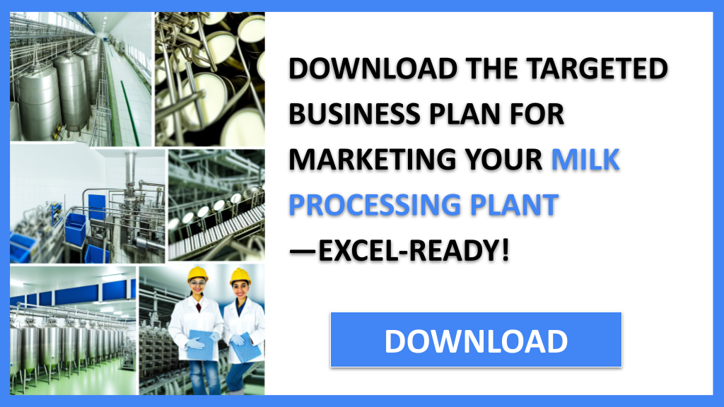 Milk Processing Plant Marketing Plan FOR MILK PROCESSING PLANT-5