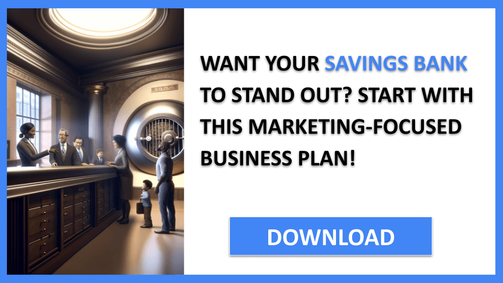 Savings Bank Marketing Plan FOR SAVINGS BANK-4