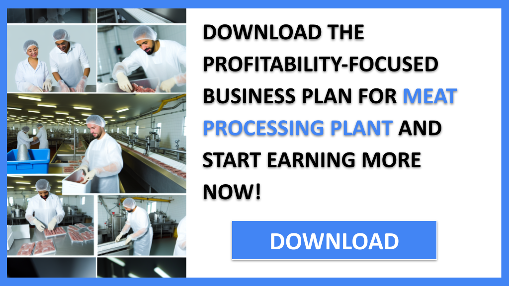 Meat Processing Plant Profitability FOR MEAT PROCESSING PLANT-6