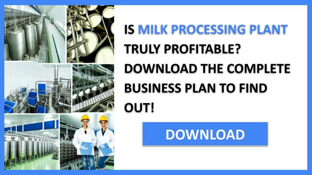 Milk Processing Plant Profitability FOR MILK PROCESSING PLANT-4