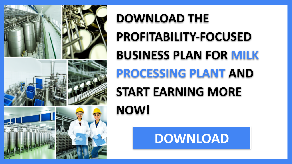 Milk Processing Plant Profitability FOR MILK PROCESSING PLANT-6