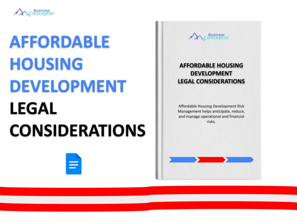 Cover LEGAL CONSIDERATIONS for Affordable Housing Development