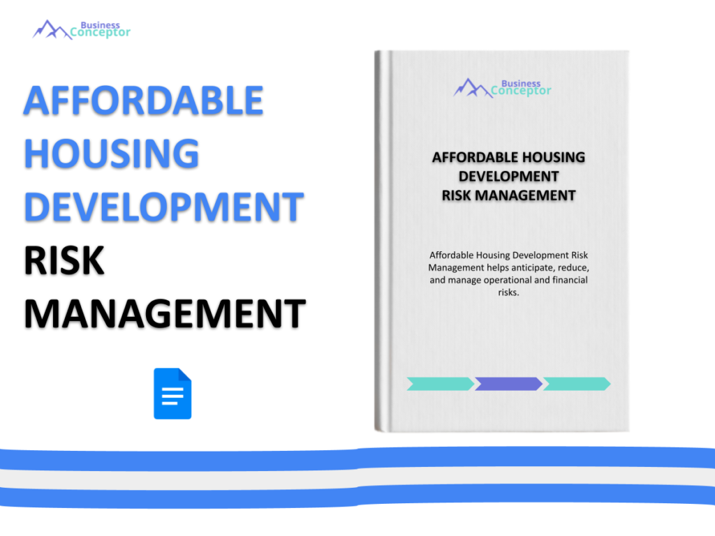 Cover RISK MANAGEMENT for Affordable Housing Development