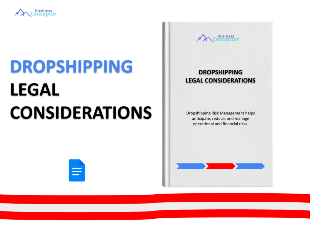 Cover LEGAL CONSIDERATIONS for Dropshipping