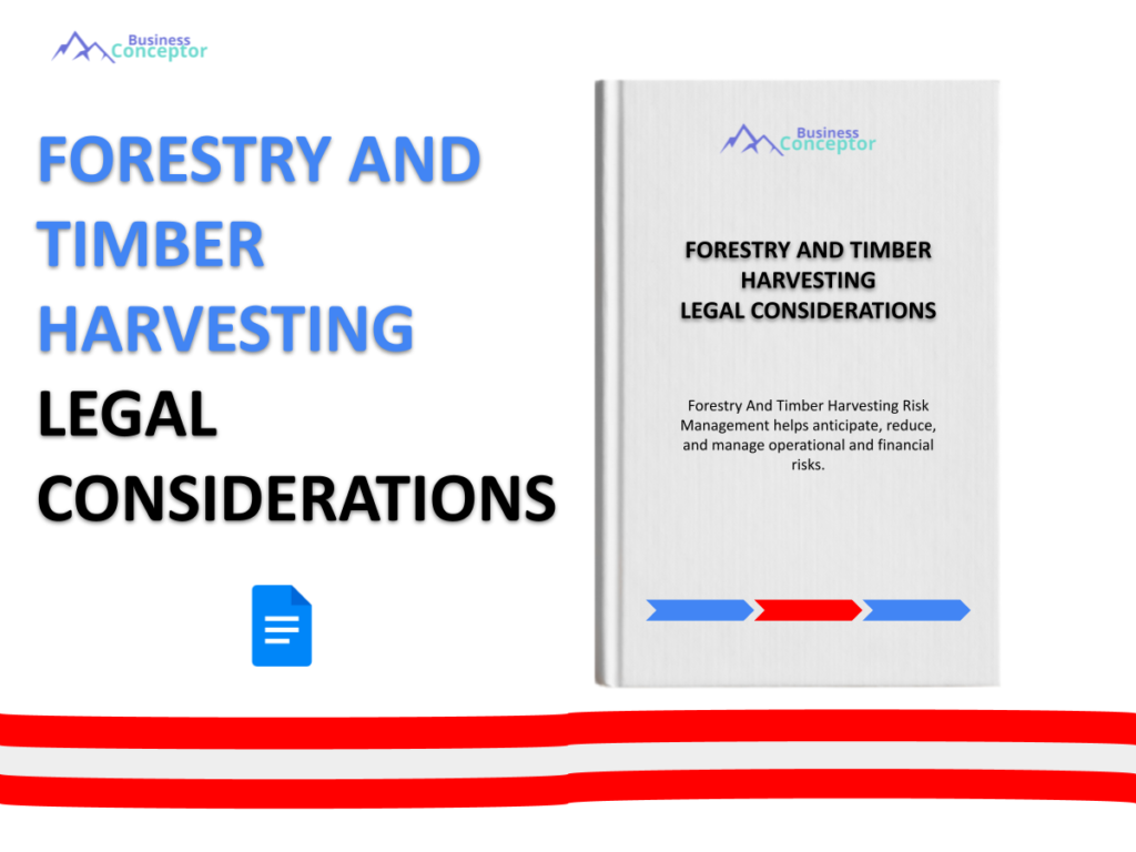 Cover LEGAL CONSIDERATIONS for Forestry And Timber Harvesting