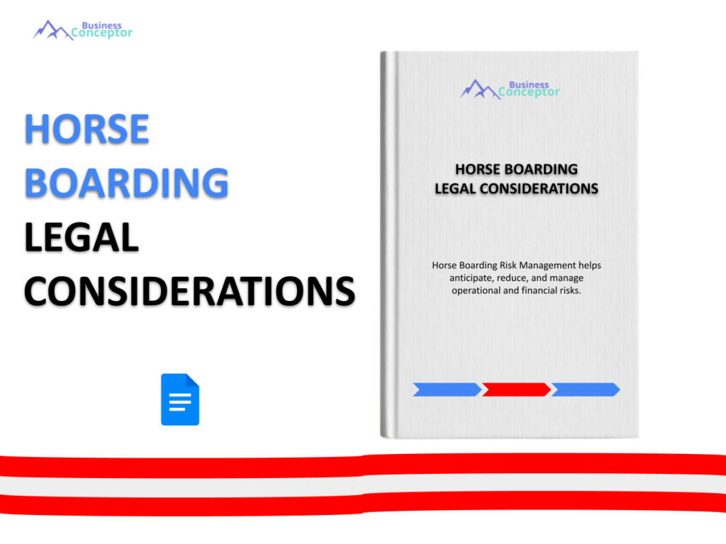 Cover LEGAL CONSIDERATIONS for Horse Boarding
