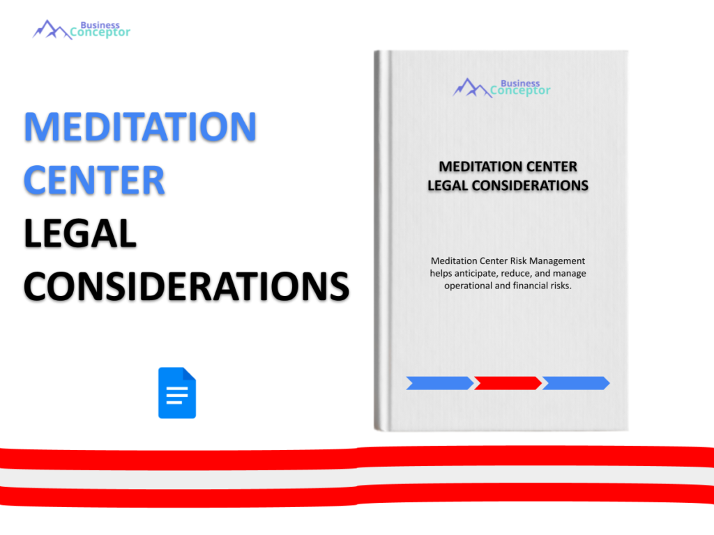 Cover LEGAL CONSIDERATIONS for Meditation Center