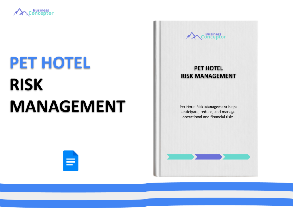 Cover RISK MANAGEMENT for Pet Hotel