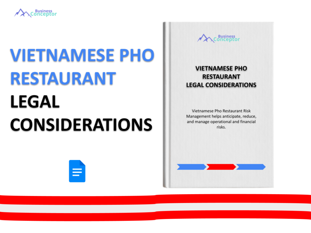 Cover LEGAL CONSIDERATIONS for Vietnamese Pho Restaurant