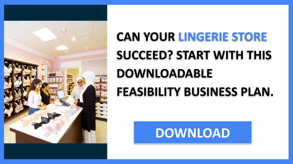 Lingerie Store Feasibility Study FOR LINGERIE STORE-4
