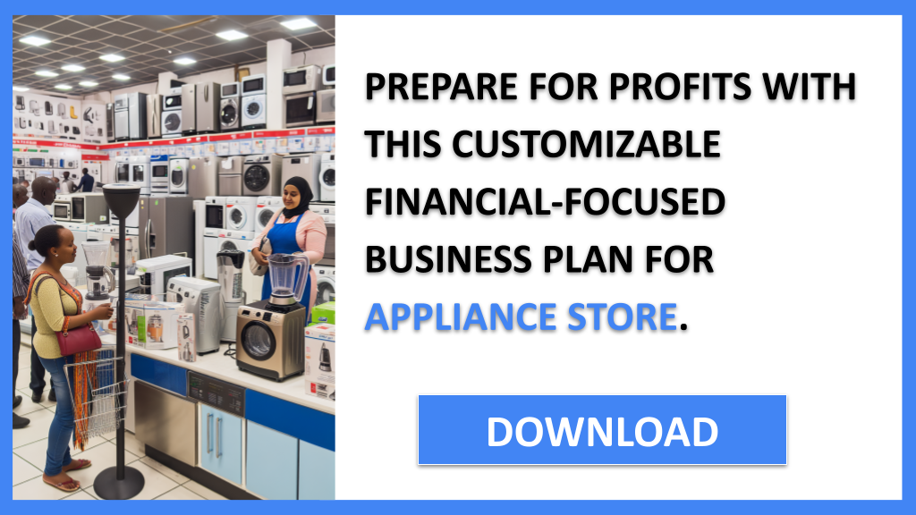 Appliance Store Financial Plan FOR APPLIANCE STORE-6