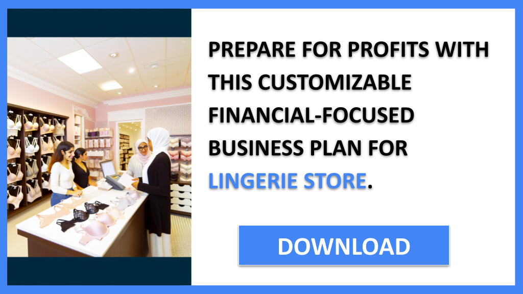 Lingerie Store Financial Plan FOR LINGERIE STORE-6