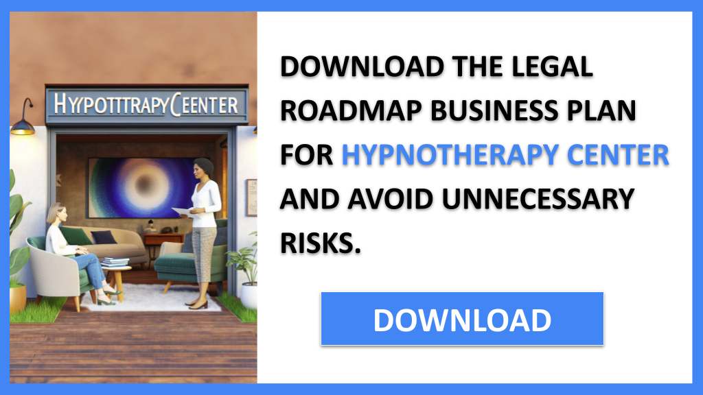 Hypnotherapy Center Legal Considerations FOR HYPNOTHERAPY CENTER-5