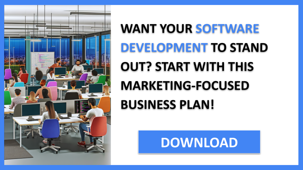 Software Development Marketing Plan FOR SOFTWARE DEVELOPMENT-4