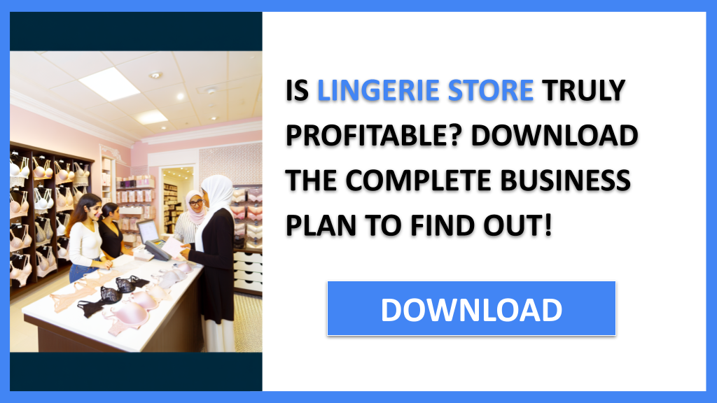 Lingerie Store Profitability FOR LINGERIE STORE-4