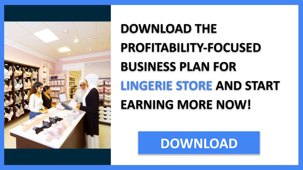 Lingerie Store Profitability FOR LINGERIE STORE-6