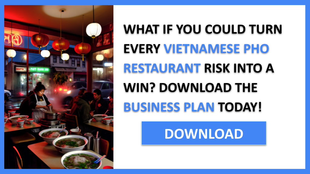 VIETNAMESE PHO RESTAURANT and SWOT for Vietnamese Pho Restaurant 1CTA