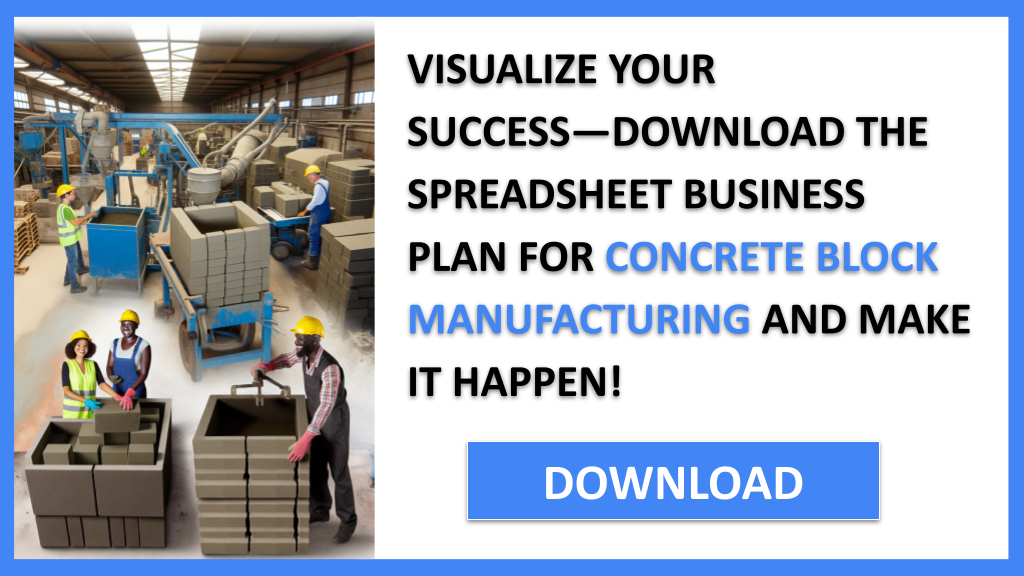 Concrete Block Manufacturing Business Plan FOR CONCRETE BLOCK MANUFACTURING-6