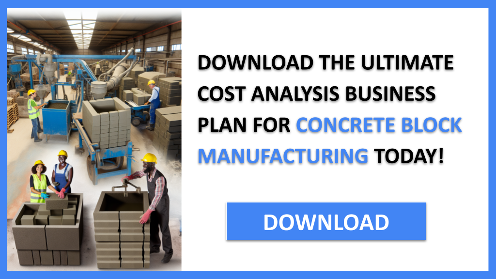 Concrete Block Manufacturing Costs FOR CONCRETE BLOCK MANUFACTURING-6