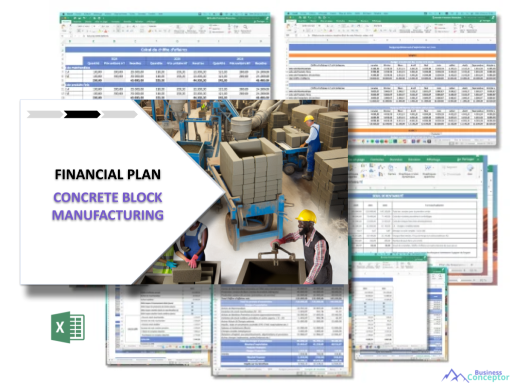 Cover Financial plan for Concrete Block Manufacturing