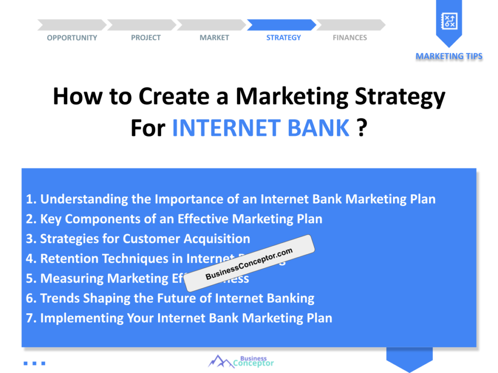 Cover MARKETING PLAN for Internet Bank