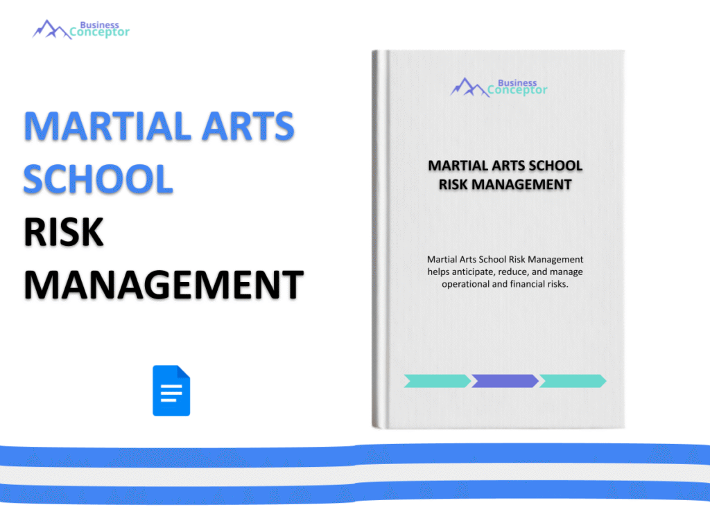 Cover RISK MANAGEMENT for Martial Arts School