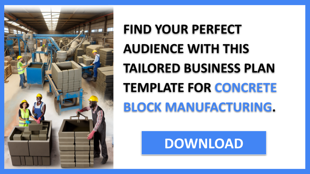 Concrete Block Manufacturing Customer Segments FOR CONCRETE BLOCK MANUFACTURING-5