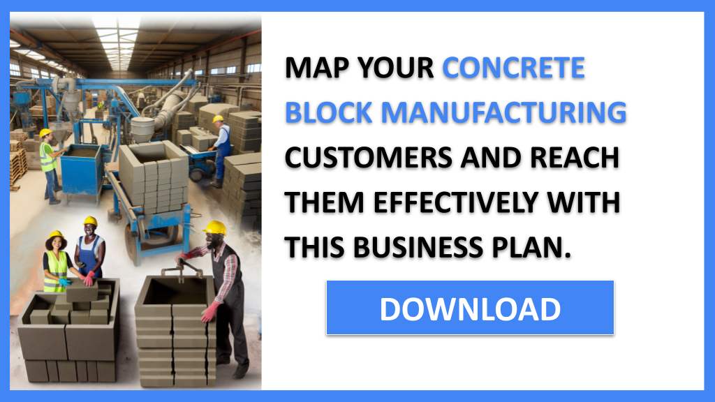 Concrete Block Manufacturing Customer Segments FOR CONCRETE BLOCK MANUFACTURING-6