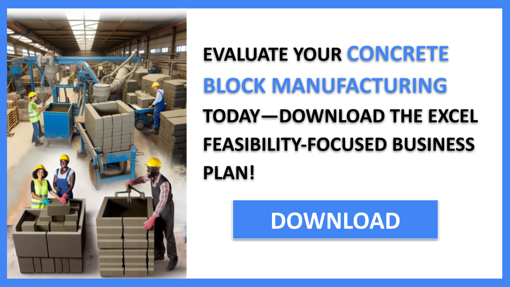 Concrete Block Manufacturing Feasibility Study FOR CONCRETE BLOCK MANUFACTURING-5