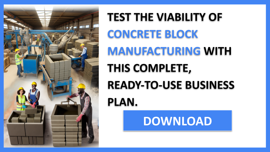 Concrete Block Manufacturing Feasibility Study FOR CONCRETE BLOCK MANUFACTURING-6