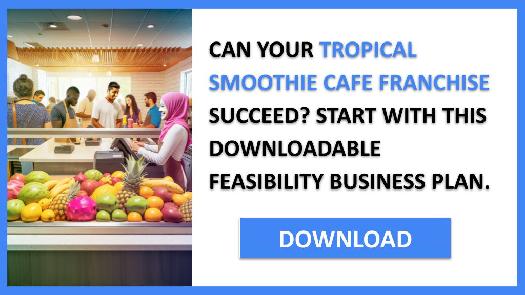 Tropical Smoothie Cafe Franchise Feasibility Study FOR TROPICAL SMOOTHIE CAFE FRANCHISE-4