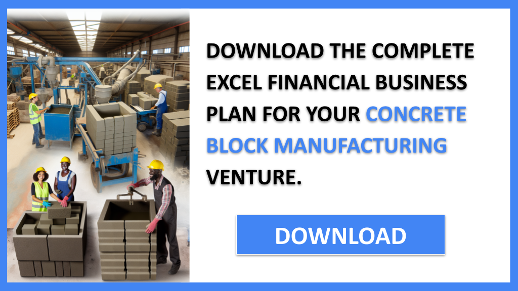 Concrete Block Manufacturing Financial Plan FOR CONCRETE BLOCK MANUFACTURING-5