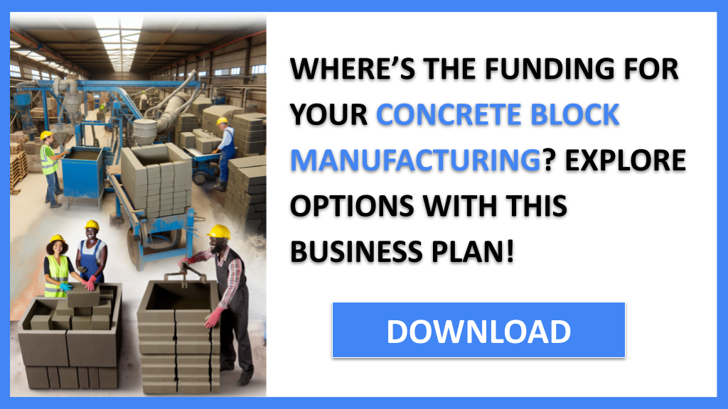 Concrete Block Manufacturing Funding Options FOR CONCRETE BLOCK MANUFACTURING-4