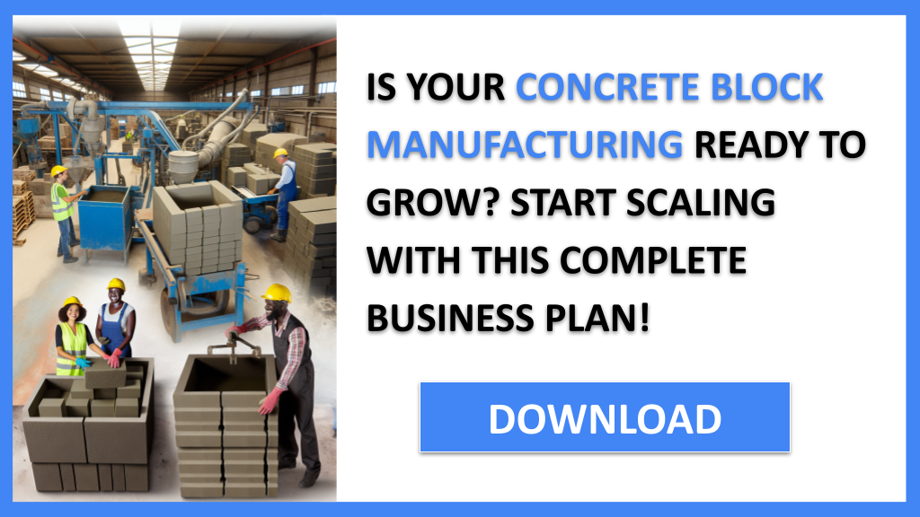 Concrete Block Manufacturing Growth Strategy FOR CONCRETE BLOCK MANUFACTURING-4