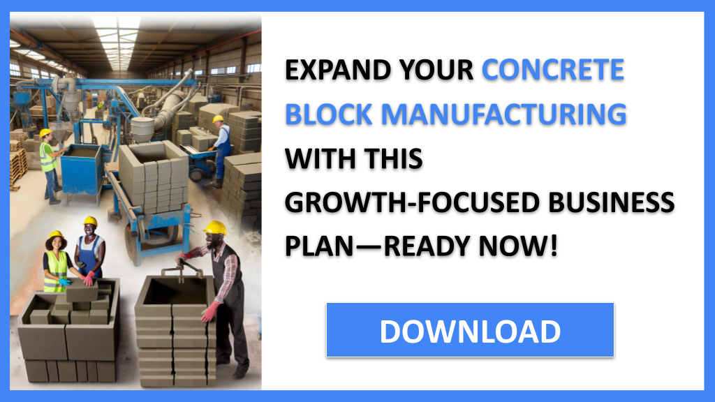 Concrete Block Manufacturing Growth Strategy FOR CONCRETE BLOCK MANUFACTURING-6