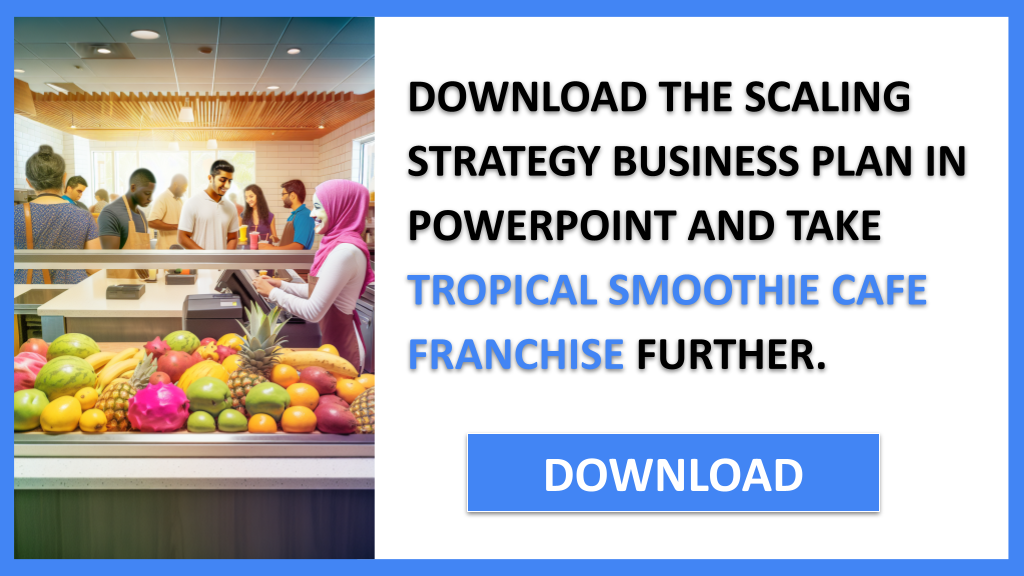 Tropical Smoothie Cafe Franchise Growth Strategy FOR TROPICAL SMOOTHIE CAFE FRANCHISE-5