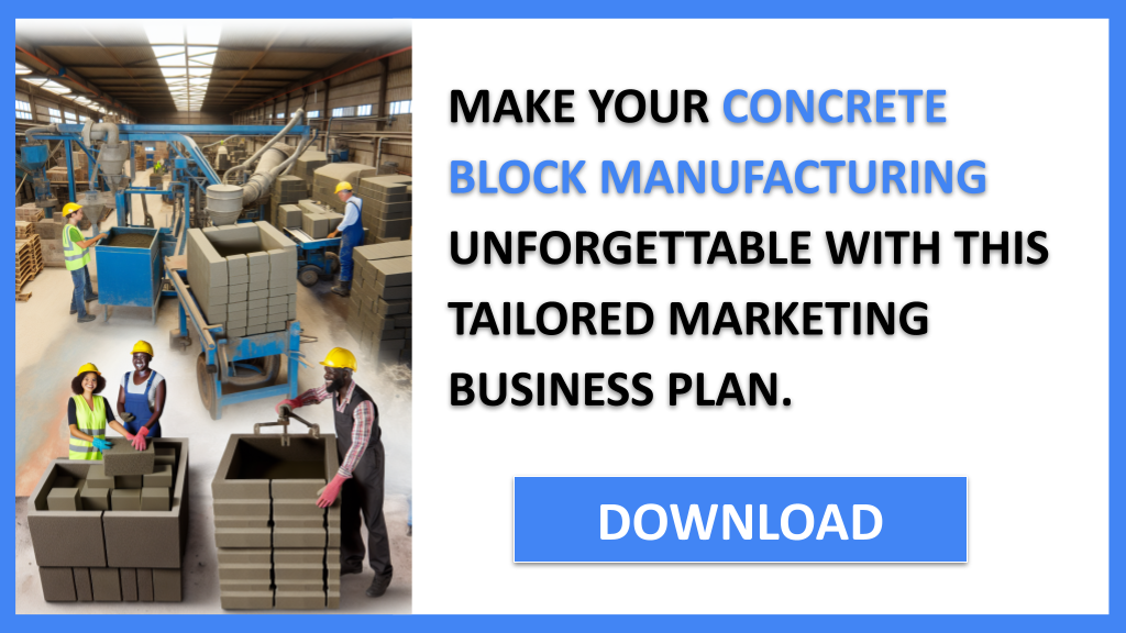 Concrete Block Manufacturing Marketing Plan FOR CONCRETE BLOCK MANUFACTURING-6