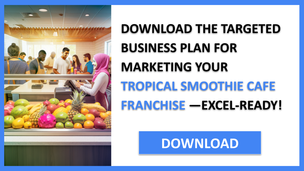 Tropical Smoothie Cafe Franchise Marketing Plan FOR TROPICAL SMOOTHIE CAFE FRANCHISE-5
