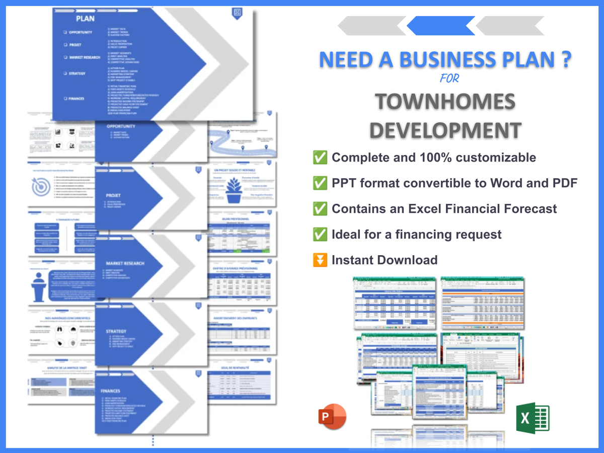 TOWNHOMES DEVELOPMENT and Need a business plan for Townhomes Development 2