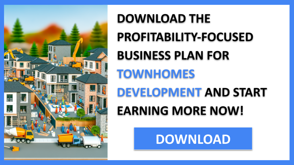 Townhomes Development Profitability FOR TOWNHOMES DEVELOPMENT-6