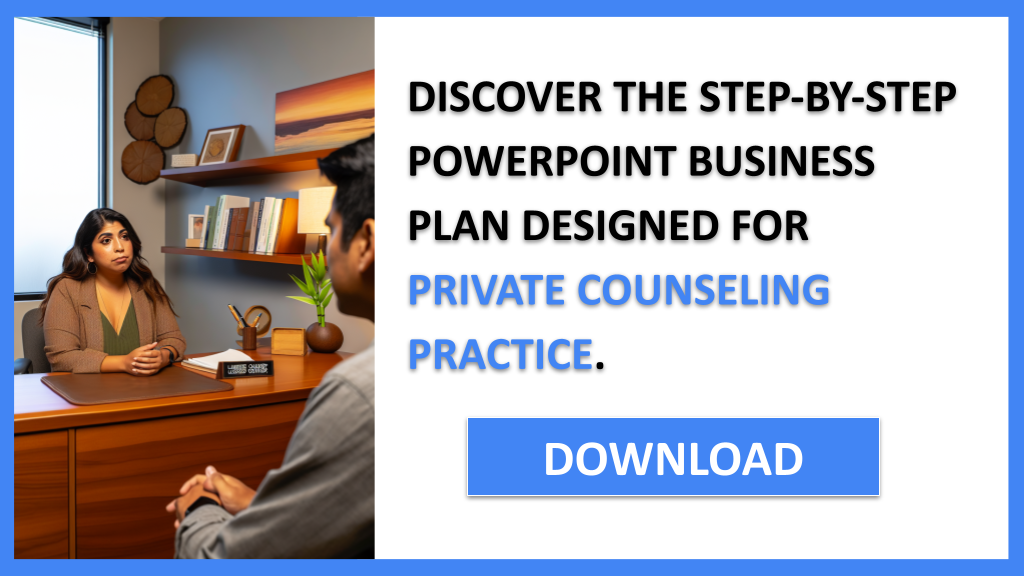 Private Counseling Practice Business Plan FOR PRIVATE COUNSELING PRACTICE-5