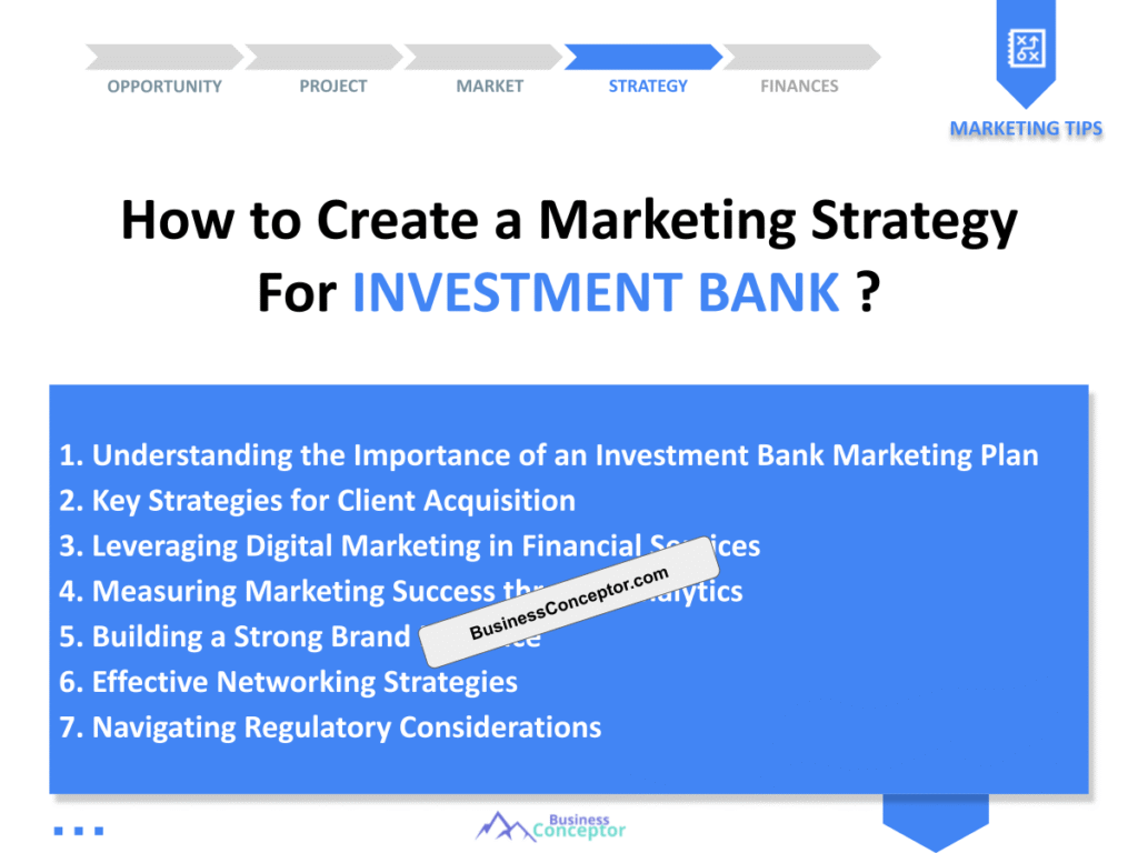 Cover MARKETING PLAN for Investment Bank