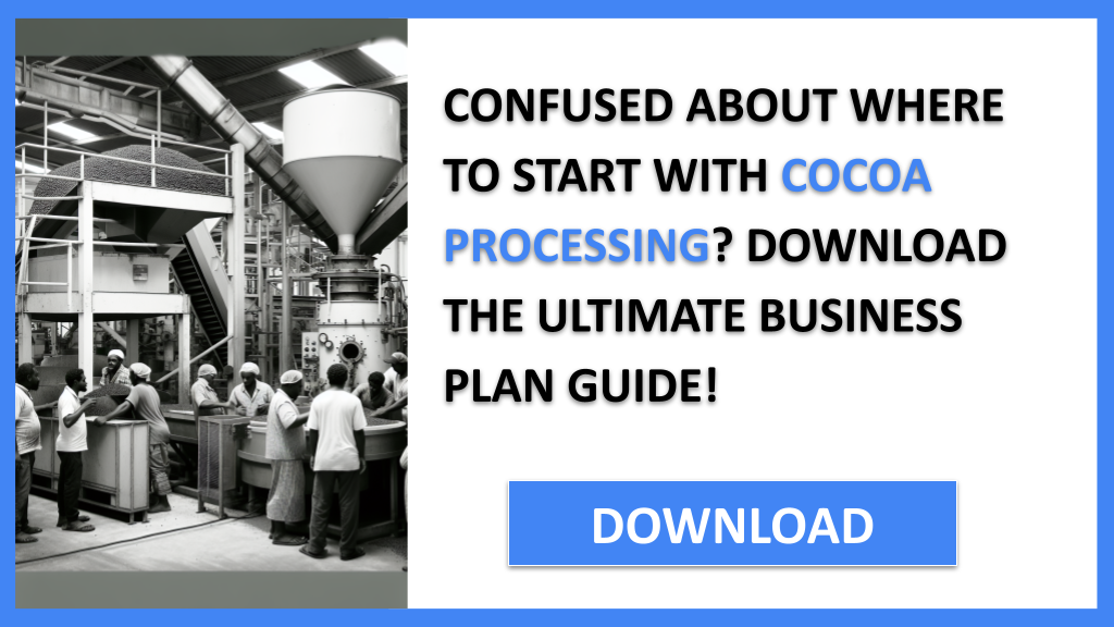 Cocoa Processing Financial Plan FOR COCOA PROCESSING-4