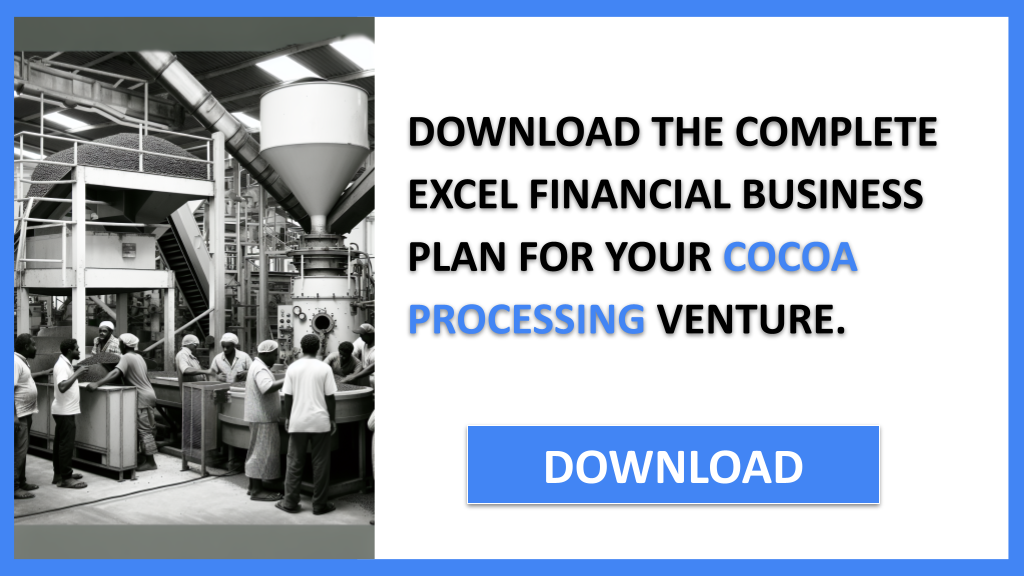 Cocoa Processing Financial Plan FOR COCOA PROCESSING-5
