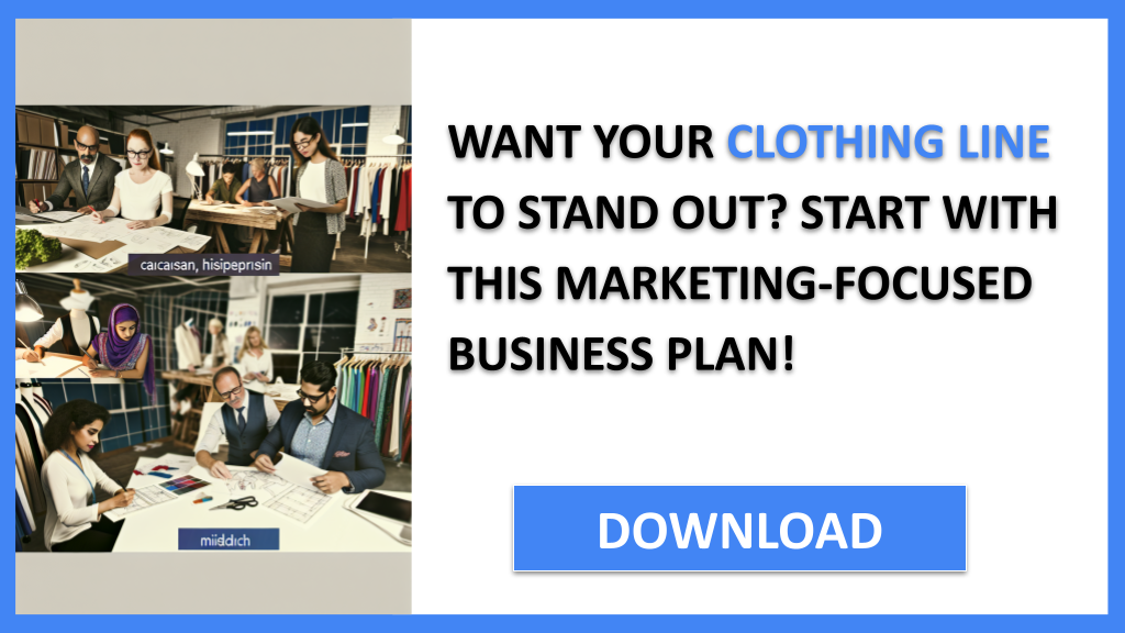 Clothing Line Marketing Plan FOR CLOTHING LINE-4