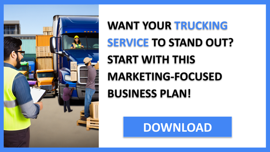 Trucking Service Marketing Plan FOR TRUCKING SERVICE-4
