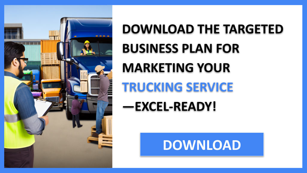 Trucking Service Marketing Plan FOR TRUCKING SERVICE-5
