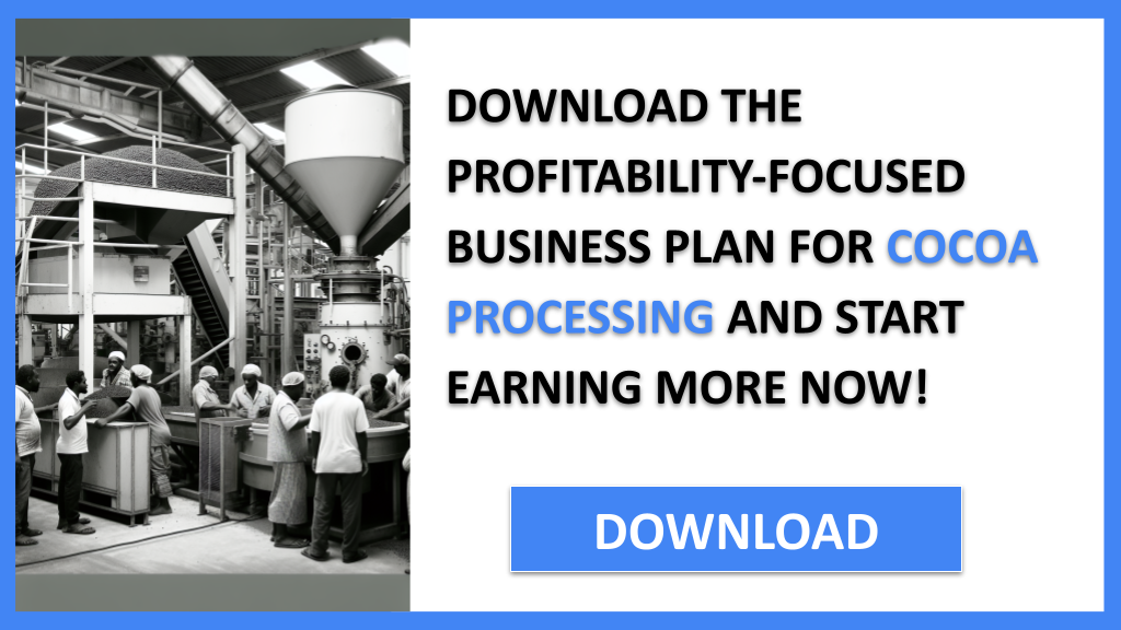Cocoa Processing Profitability FOR COCOA PROCESSING-6