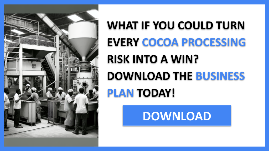 COCOA PROCESSING and SWOT for Cocoa Processing 1CTA