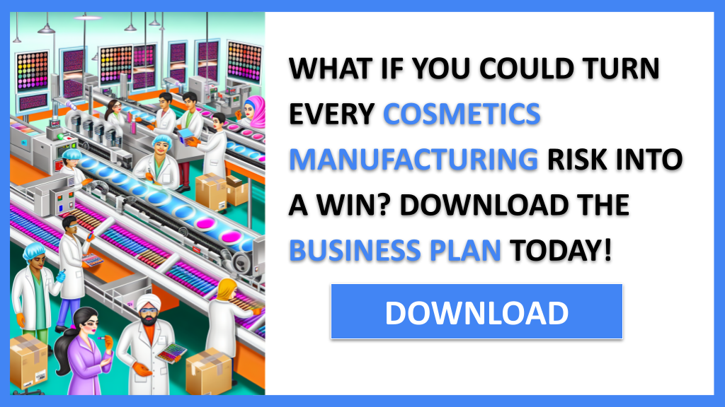 COSMETICS MANUFACTURING and SWOT for Cosmetics Manufacturing 1CTA